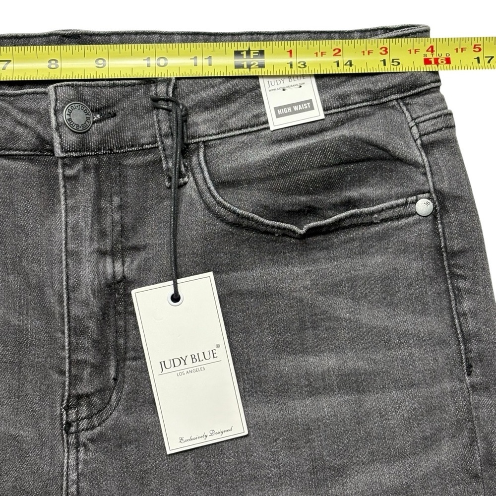 NWT Judy Blue High Rise Skinny Capri Jeans Gray Wash Size 30 Stretch 88238 - Picture 7 of 14